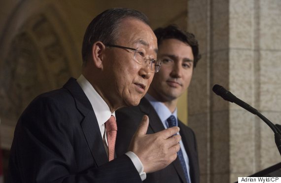 justin trudeau ban kimoon