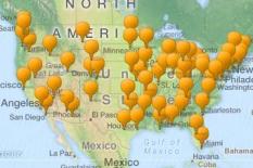 Map of Thanksgiving Events in US