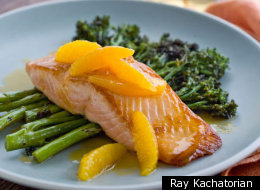 Curtis Stone's Salmon With Grilled Broccolini