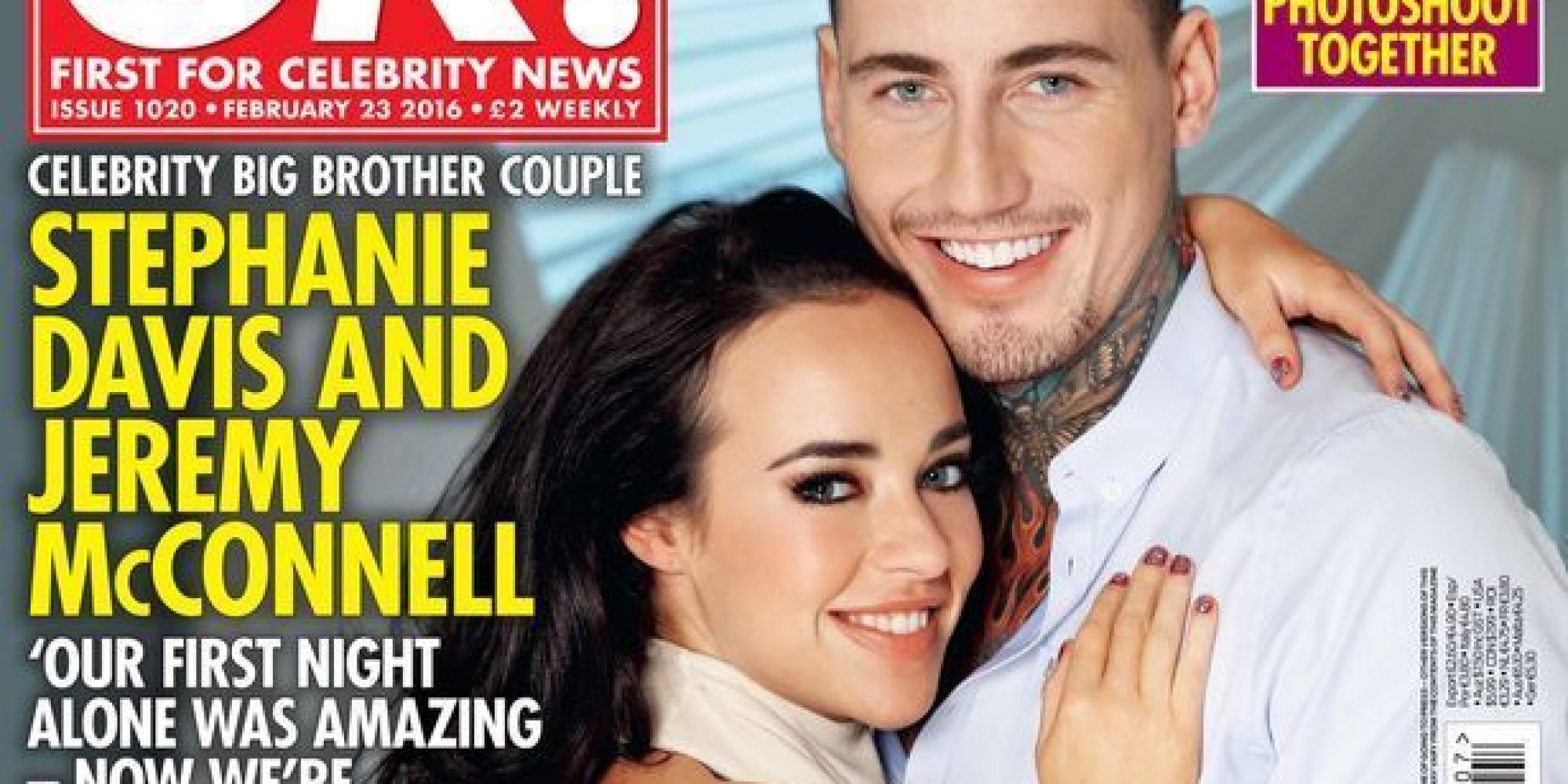 Celebrity Big Brothers Stephanie Davis And Jeremy Mcconnells First