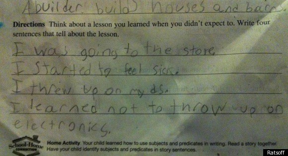 Funny Test Answer: One Kid Learns An Important Life Lesson (PHOTO
