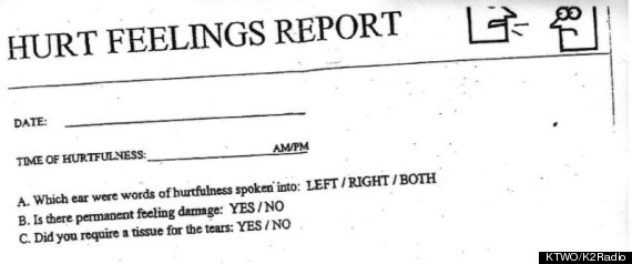 Hurt Feelings Report