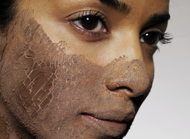 mud mask woman