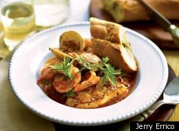 Tyler Florence's Cod And Fish Stew With Garlic Bread