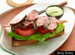 Tyler Florence's Skirt Steak BLT With Basil Mayonnaise