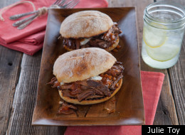 Curtis Stone's Barbecue Brisket Sandwich With Herb Sour Cream