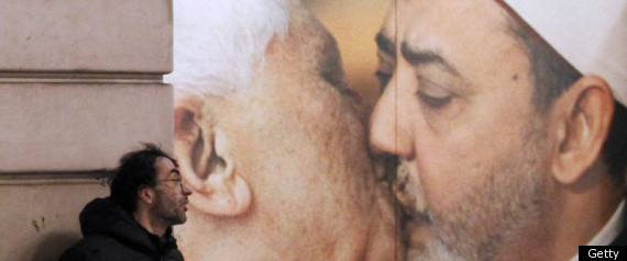 Benetton Pope Kissing Ad
