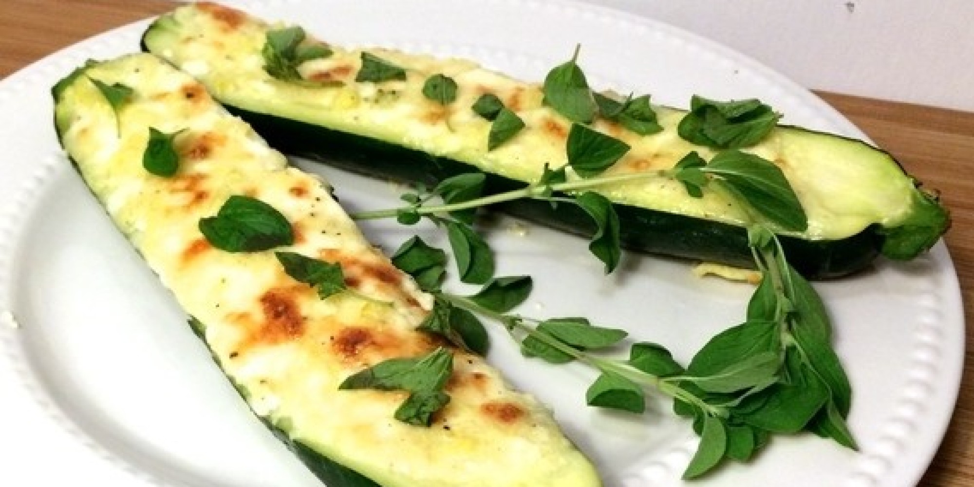 4 Cheese Zucchini Boats HuffPost