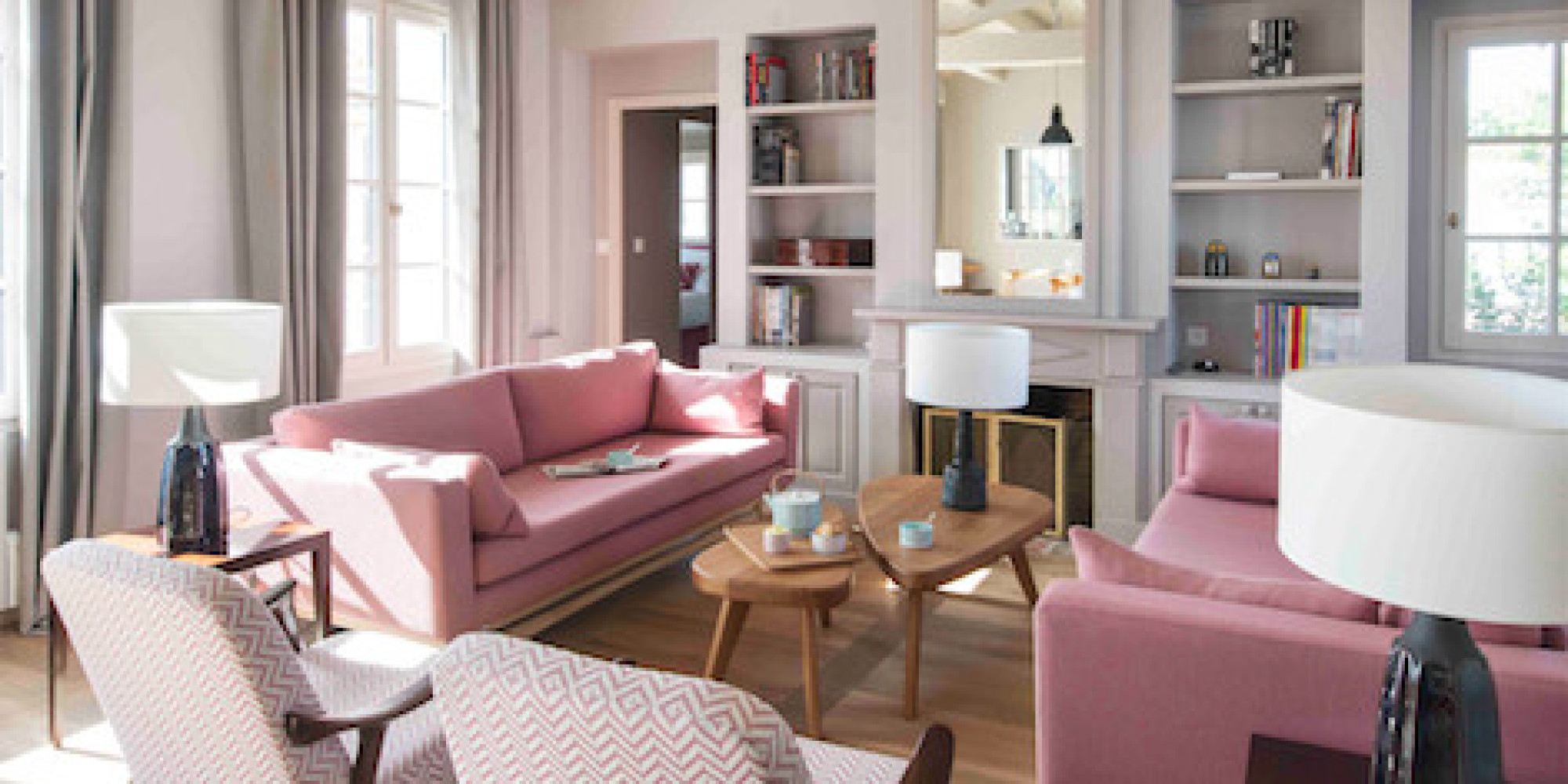 5 duos de couleurs pour rehausser l'apparence de votre salon (photos)