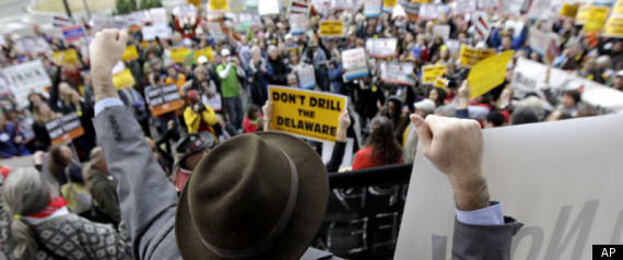 Trenton Fracking Rally Delaware River Basin