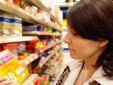 Woman in grocery store