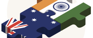 India Australia Flag