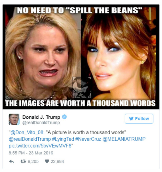 trumps wife and the wife of cruz