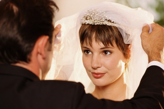 wedding veil groom
