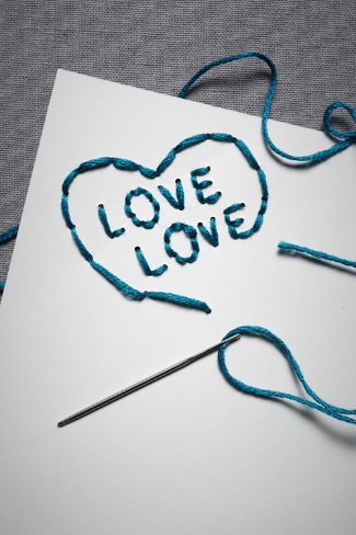 gift for lover her
 on Homemade Gift Ideas: Handmade Sewn Craft Card