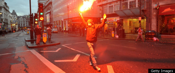 Haymarket Protestor