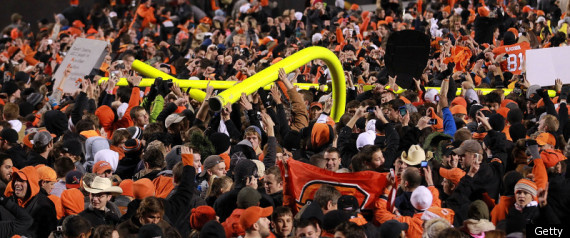 Oklahoma State Fans Injured Bedlam