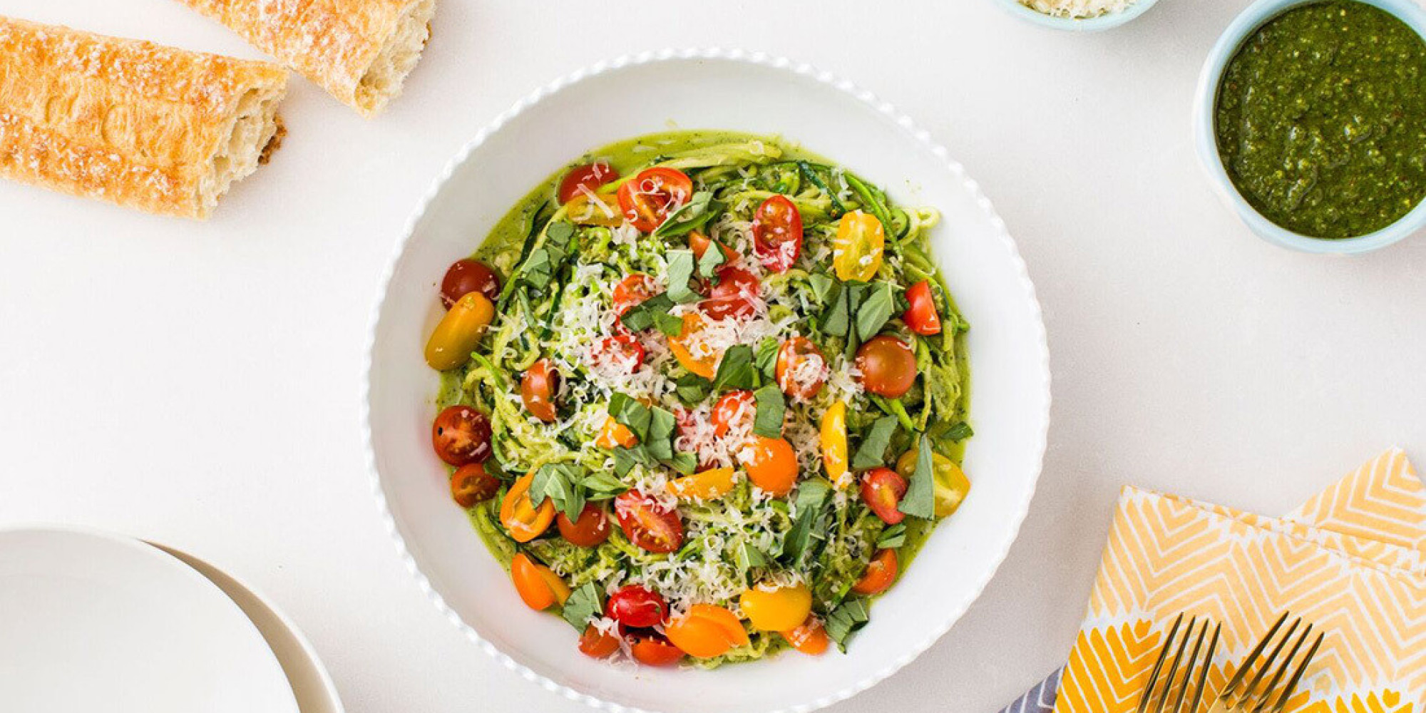 How To Make Healthy 'Zoodles' With Almond Pesto HuffPost