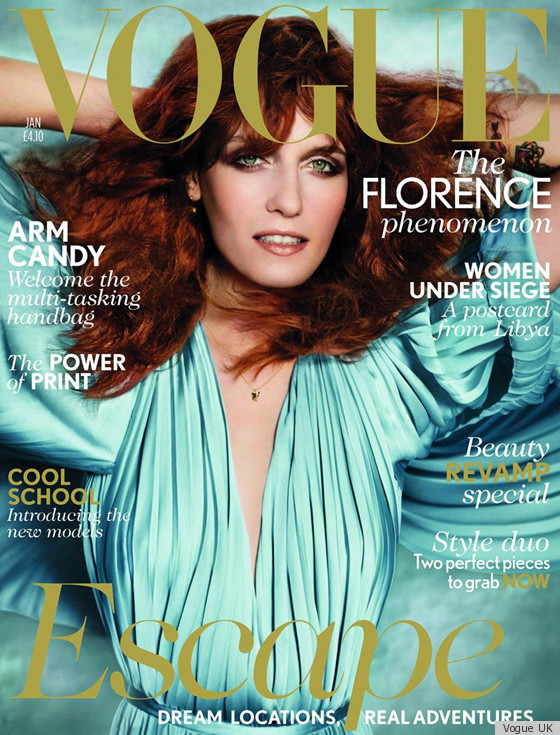 Florence Welch Covers Vogue UK January 2012 