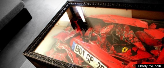 Crushed Ferrari