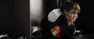 Child Hockey Sad