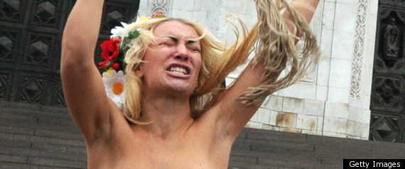 Femen Topless Russia Election