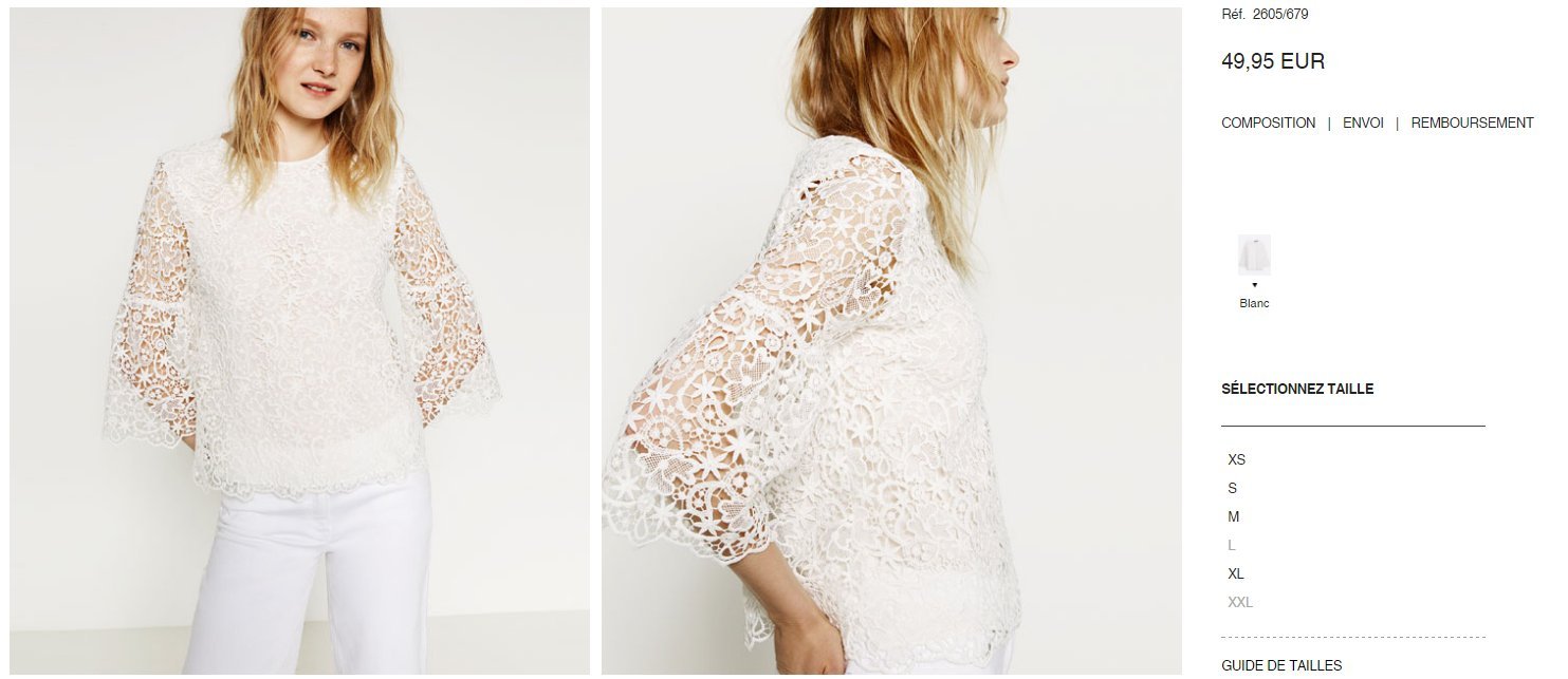 zara grandes tailles