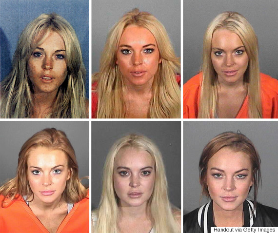 lindsay lohan mugshot