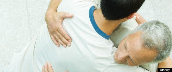Men Hugging