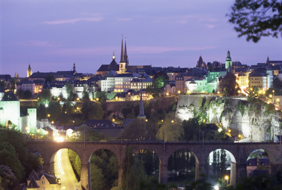 luxembourg city night