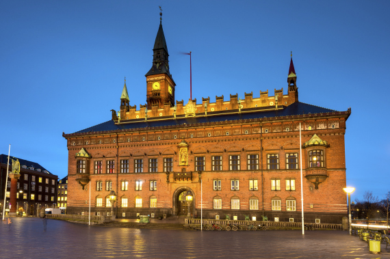 copenhagen denmark city night