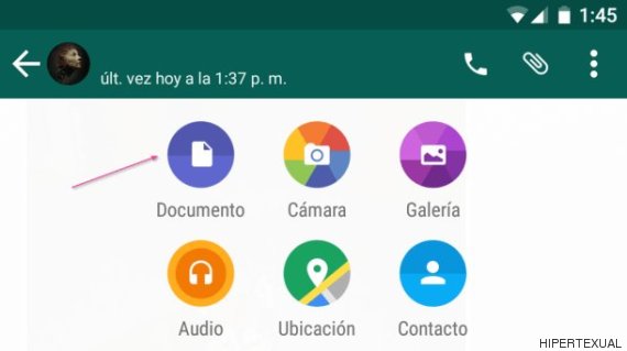 enviar documentos whatsapp