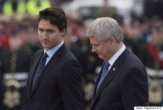 justin trudeau stephen harper