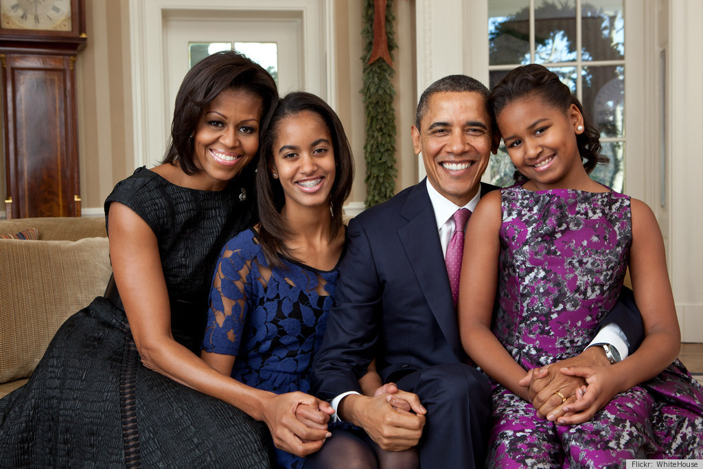 Obama Family Portrait 2011: All Smiles! (PHOTO) | HuffPost