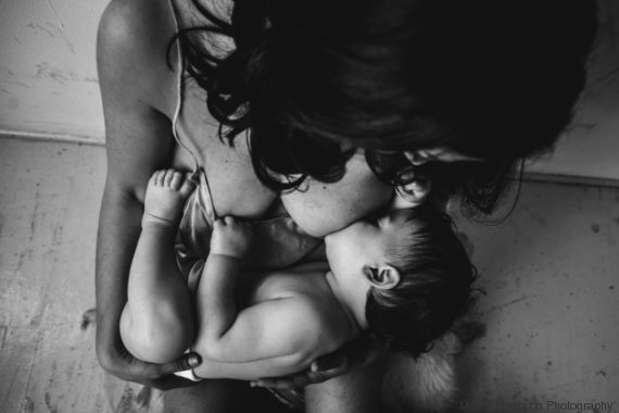 madre hijo pecho