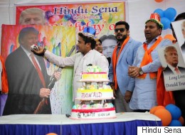 Hindu Sena Leaders Celebrating Donald Trump's Birthday May Even  Leave Him A Little Red-Faced