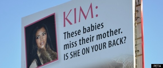 Peta Slams Kim Kardashian