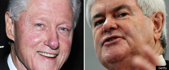 Newt Gingrich Bill Clinton