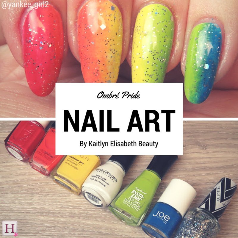 Nail Art An Easy Rainbow Ombré Design For Pride Month