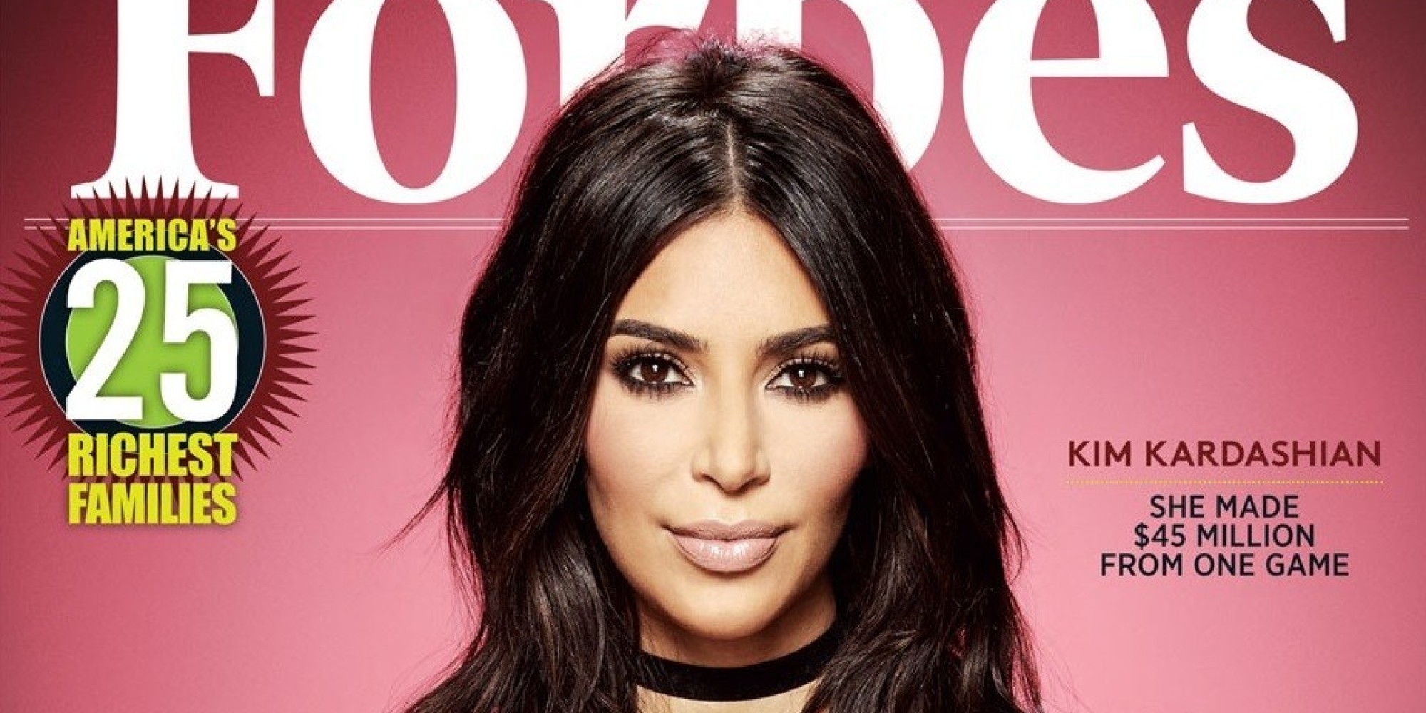 Kim Kardashian's Reveals Forbes Cover And Pokes Fun At Her Haters
