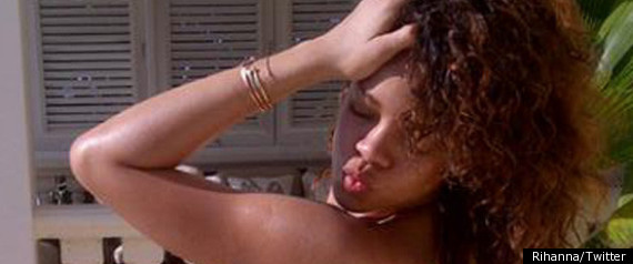 Rihanna Posts Bikini Picture On Twitter In Barbado