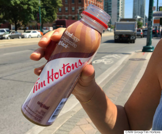 tim hortons iced capps bottle