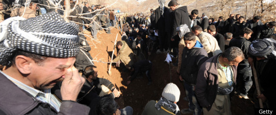 Turkey Air Strike Funerals