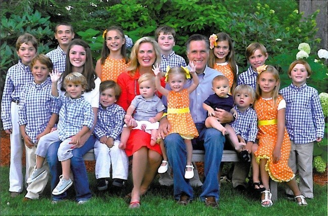 mitt romney sons and wives: Below, an image of Romney,