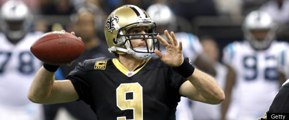 Drew Brees Saints Panthers Record