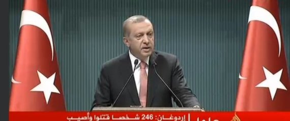 أردوغان يعلن حالة الطوارئ في تركيا لمدة 3 أشهر