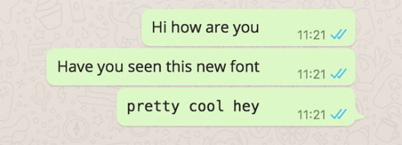 whatsapp new font