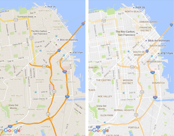 جوجل تطلق نسخةً محدثة من خرائطها بتصميمٍ وألوان جديدة O-GOOGLE-MAPS-570