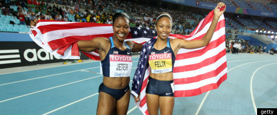 Allyson Felix Carmelita Jeter