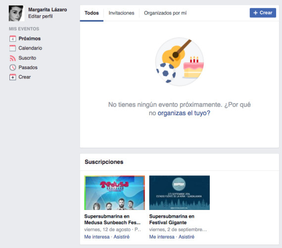 eventos facebook